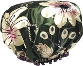 Rojafit Luxe Dubbel Laags Douchemuts - Satijn Look - Echinacea