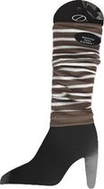 Beenwarmer ASHLEY - Bruin / Wit - Polyester - One size