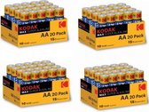 Kodak Max Super  Alkaline AA 80 stuks