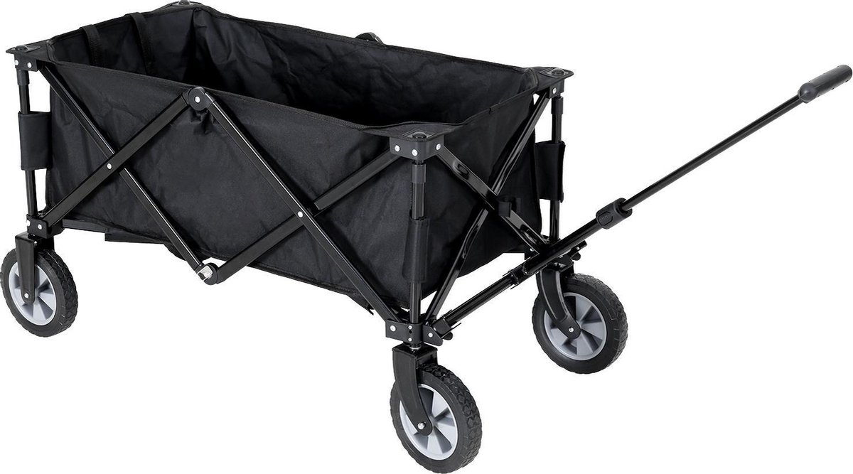 Bolderkar van WDMT™ | 88 x 47 x 55 cm | Opvouwbare bolderkar inclusief draagtas | Zwart