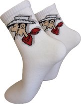 Verjaardag cadeautje voor hem en haar - Lucky Luke Sokken - Tekenfilm Sokken - Leuke sokken - Vrolijke sokken - Luckyday Socks - Sokken met tekst - Aparte Sokken - Socks waar je Happy van wor