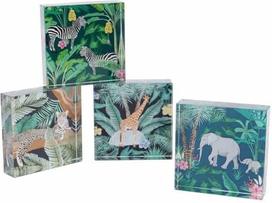 CGB Jungle Animals Paperweights Set of 4