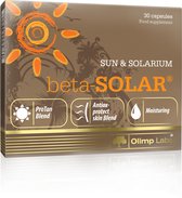 Beta-Solar 30 capsules Gezonde pigmentatie en huidbescherming voor zonnebaden en solarium: koper, mangaan, bètacaroteen, antioxidanten, vitamines, aminozuren.