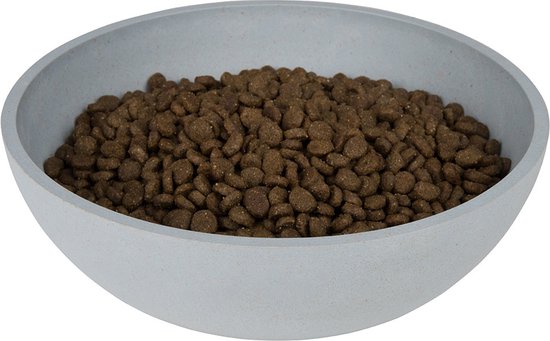 District 70 BAMBOO - Design bamboe voerbak voor honden - Merengue, Ice blauw en Donkergrijs - S / M / L - Kleur: Ice Blauw, Maat: Large ⌀ 21 cm (1600 ML)