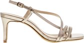 Tango | Ava 3-d Tiany Kiriloff gold strap carre mule - covered heel/sole | Maat: 37