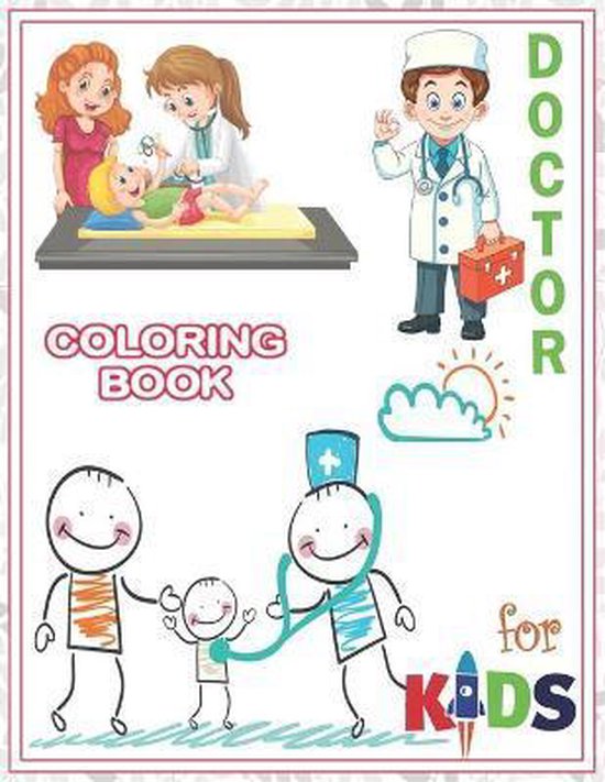 Doctor Coloring Book For Kids - cover