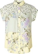 YESTA Janisa Blouse - Light Aqua/Multi Col - maat 1(48)