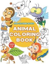 Animal coloring book, kids kids coloring books