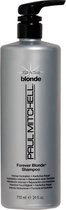 Paul Mitchell Forever Blonde Shampoo-710 ml - vrouwen - Voor Gekleurd haar/Verzwakt en breekbaar haar