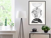 Artgeist - Schilderij - Three Shades Marble - Multicolor - 40 X 60 Cm