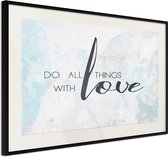 Artgeist - Schilderij - With Love - Multicolor - 90 X 60 Cm