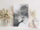 Doe-het-zelf op canvas schilderen - Woman and Birds-40x60
