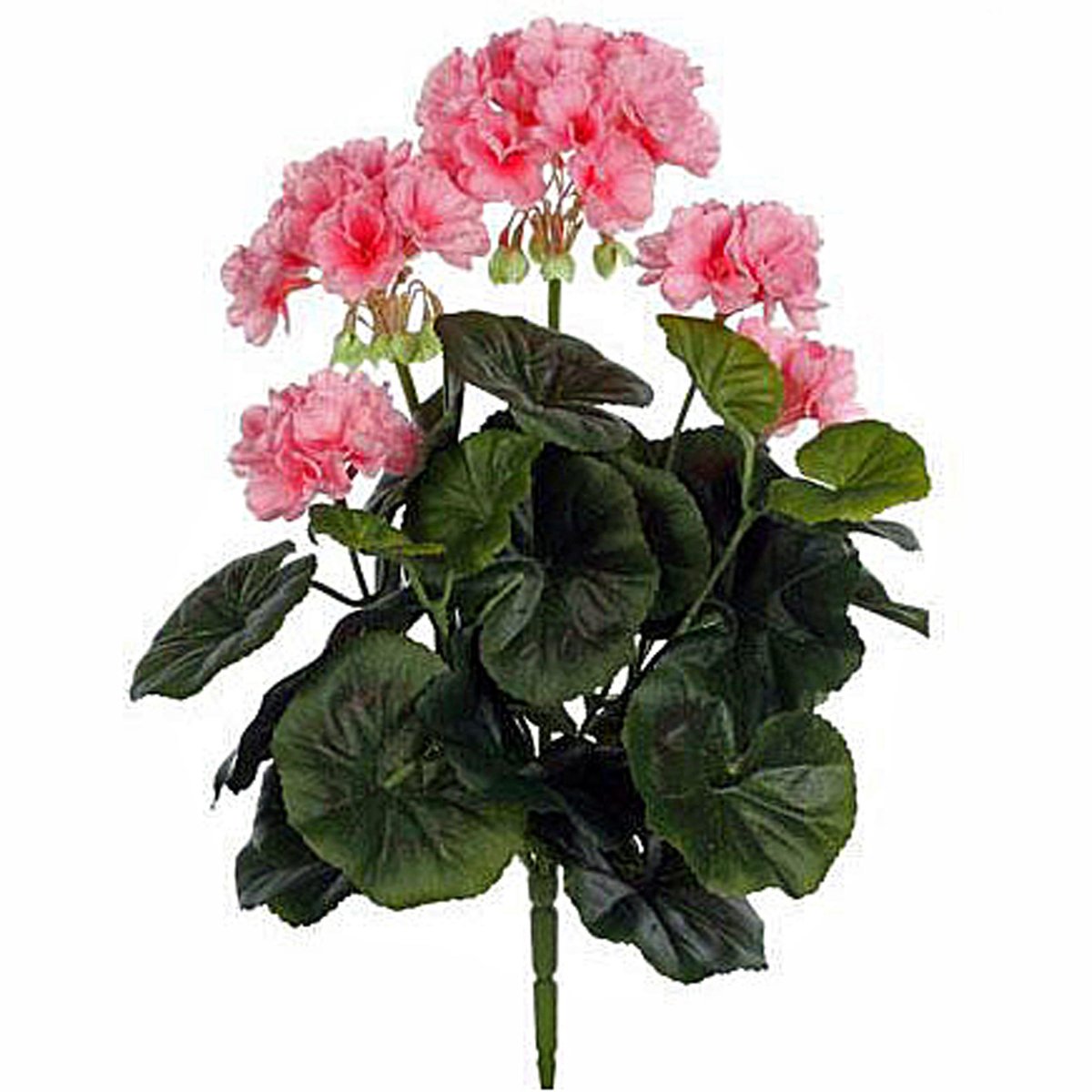 Mica Decorations Kunstplant Geranium Roze - Steker H 35cm - Mica Decorations zie afbeelding