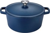 Buccan braadpan - Gietijzer - 24 cm - mat Blauw