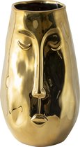 Gouden vaas met gezicht H245cm