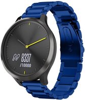 Stalen Smartwatch bandje - Geschikt voor  Garmin Vivomove HR stalen band - blauw - Horlogeband / Polsband / Armband