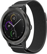 Milanees Smartwatch bandje - Geschikt voor  Garmin Vivomove 3s Milanese band - 39mm - zwart - Horlogeband / Polsband / Armband