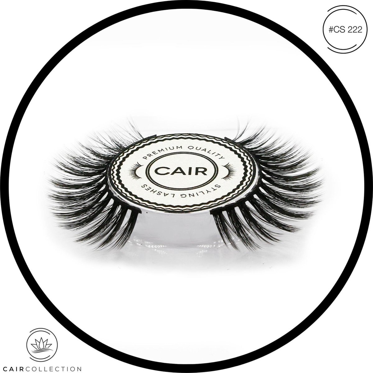 CAIRSTYLING CS#222 Premium Professional Styling Lashes Wimperverlenging Synthetische Kunstwimpers False Lashes Cruelty Free Vegan