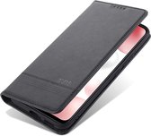 AZNS Xiaomi Mi 11 Hoesje Portemonnee Book Case Kunstleer Zwart