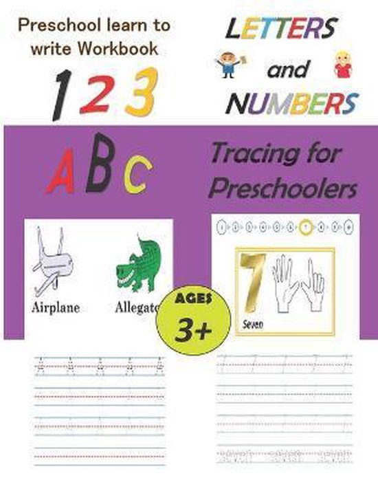 Preschool Learn To Write Workbook, Letters and Numbers Traci ... - cover