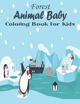Forest Animal Baby Coloring Book For Kids