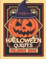 Halloween Quotes Coloring Book
