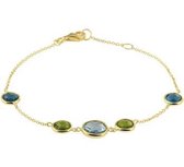 Gouden armband met kleurstenen 4020863