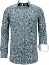 Overhemd met Print Heren - Slim Fit - 3065 - Groen