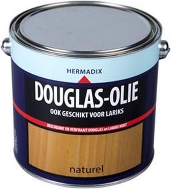 Hermadix Douglas olie naturel 2,5 liter incl. blokkwast