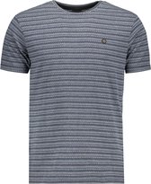 Twinlife Regular fit T-shirt met all over print Maritime blue  maat 4XL