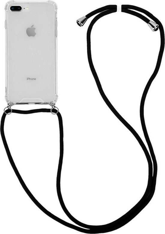 Voorwaarde Emigreren Meander iPhone 6/6S Plus hoesje met koord transparant shock proof case | bol.com