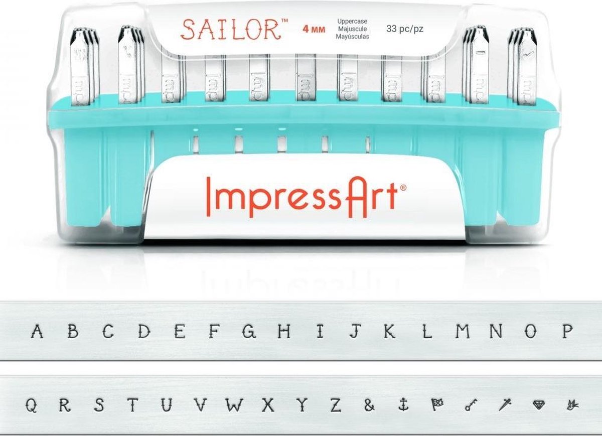 Impressart Sailor, luxe, Hoofdletters, 4 mm
