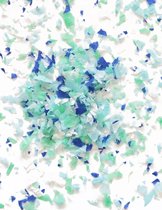 PARTY BY STD - Zakje blauwe vuurbestendige papieren confetti - Decoratie > Confetti