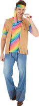 dressforfun - herenkostuum hippie peace XXL - verkleedkleding kostuum halloween verkleden feestkleding carnavalskleding carnaval feestkledij partykleding - 300951