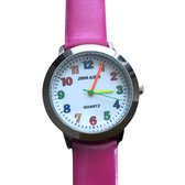Horloge Jinn Aier- midden roze-kinderen - Charme Bijoux