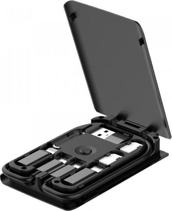 BUDI - Chargeur sans fil 15W - Boîte multifonction 6 en 1 - Nano Sim /  USB-C / USB /... | bol.com
