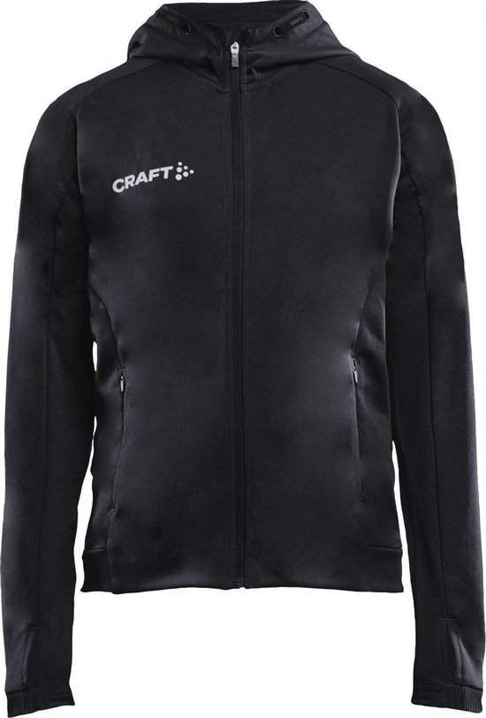 Craft Craft Evolve Hooded Sportvest - Maat 152  - Unisex - zwart