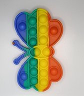 Stipco - Pop It - Fidget Toy - Regenboog Vlinder - 15 cm - TikTok
