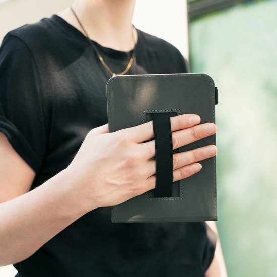 kwmobile e-reader hoesje geschikt voor Tolino Shine (2013) hoes - Ereader flip case met standaard - Kunstleren e reader cover - Travel Wereldkaart design in zwart / meerkleurig van Merkloos — afbeelding 4