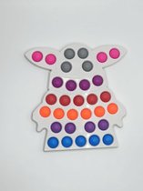 Simple dimple YODA XL format-Wit-multikleuren-pop-it