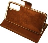 Made-NL Apple iPhone Xs/X Handgemaakte book case groen leer  hoesje