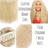 Clip In Extensions Kinky Afro Curl 55cm 150gram 7delig #613