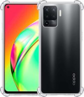 Oppo A94 4G Hoesje Silicone Shock Case - Oppo A94 4G Case Transparant Siliconen Hoes - Oppo A94 4G Hoes Cover - Transparant