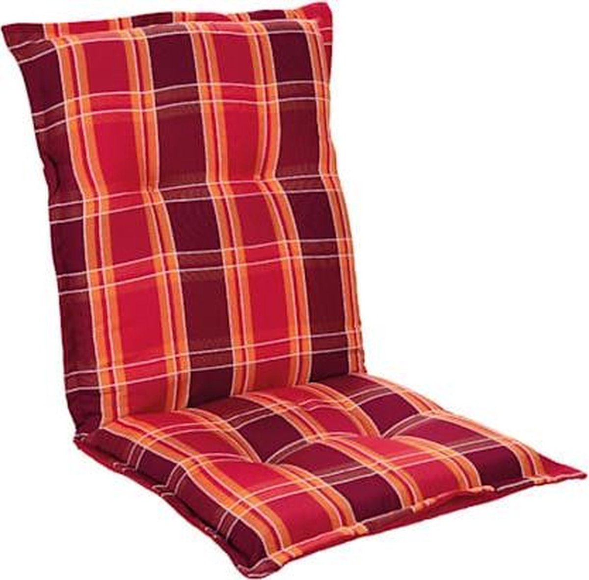 Blumfeldt Prato Tuinkussen - stoelkussen - zitkussen - lage rug tuinstoel - 50 x 100 x 8 cm - UV-bestendig polyester