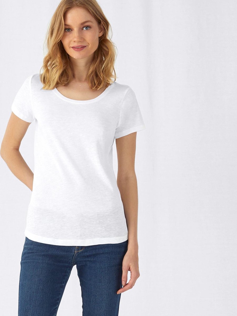 3 Pack Vanilla Dames T-shirt Slim Fit rond hals-Borstomvang 44 cm Maat - M (kleuren Zwart- Wit- Roze)