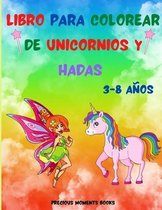 Libro para Colorear de Unicornios y Hadas para Ninas de 3 a 8 anos