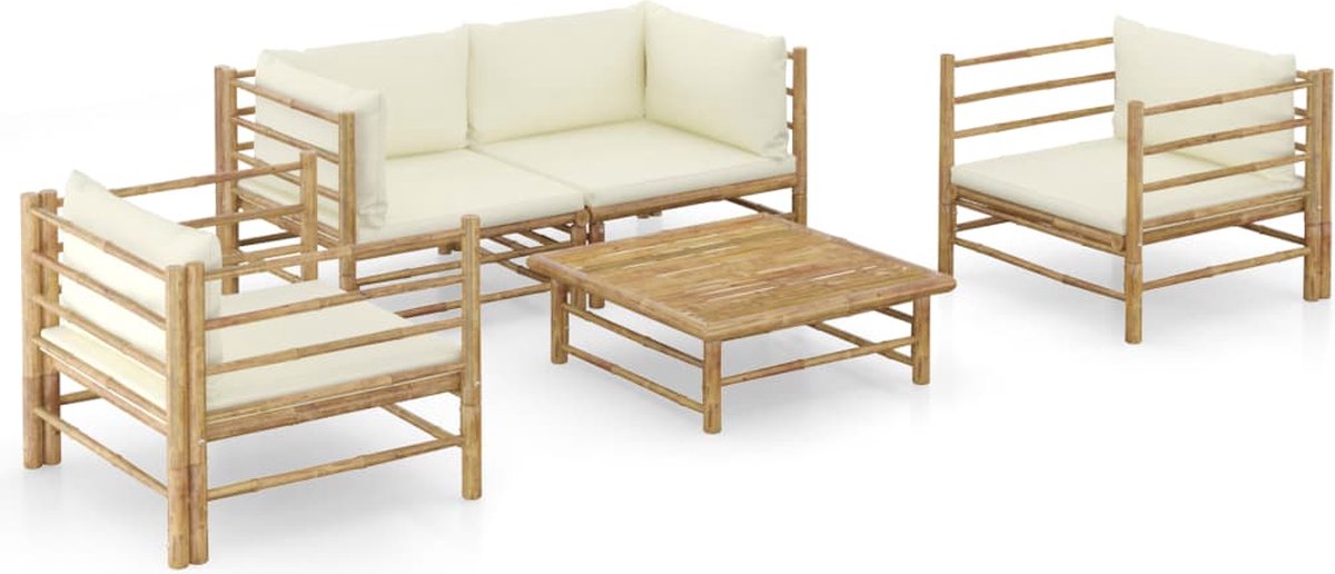 Vidaxl Tuinset Wit Loungeset