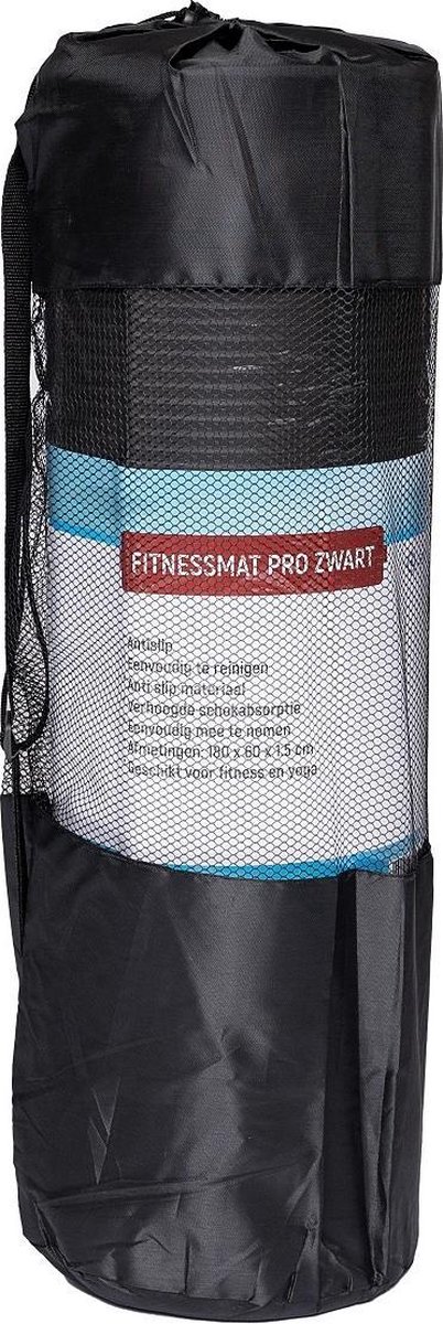 Specifit Fitnessmat Pro Zwart - Yogamat met tas en draagriem thumbnail 2
