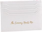 CGB Giftware Willow And Rose The Economy Needs Me White Card Holder (One Size) Length: 8.5cm, Width: 10.5cm.