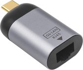 DrPhone UCE1 Thunderbolt 3 / USB-C naar Ethernet Adapter – Type C naar RJ45 Gigabit 1000 /100 /10 Mbps Ethernet Adapter - Netwerk Adapter